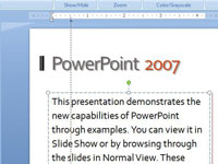 Hvernig á að stilla flipa og inndrátt í PowerPoint 2007