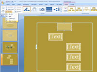 Ako povýšiť a znížiť úroveň tvarov v organizačných schémach programu PowerPoint 2007