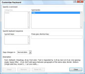 Pikanäppäimien määrittäminen Word 2007:ssä