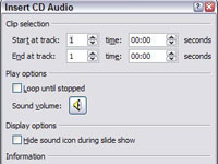 Jak přehrát stopu z CD během prezentace PowerPoint 2007