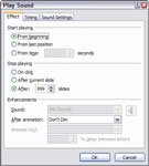 Hur man spelar upp ett ljud över flera PowerPoint 2007-bilder