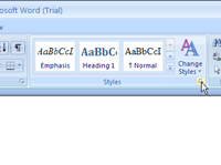 Kuinka muokata tyyliä Word 2007:ssä