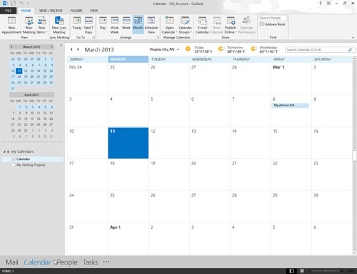 Як ввести зустрічі в календарі Outlook 2013