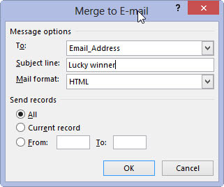 Si të bashkoheni me Outlook E-Mail në Word 2013