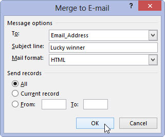 Si të bashkoheni me Outlook E-Mail në Word 2013