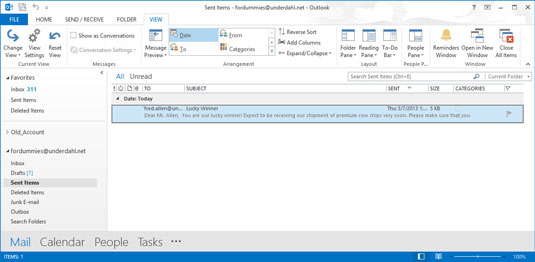 Τρόπος συγχώνευσης στο Outlook e-mail στο Word 2013