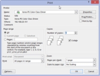 Kā sapludināt ar printeri programmā Word 2013