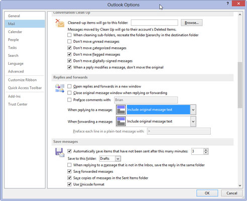 Com configurar les opcions de resposta i reenviament a Outlook 2013