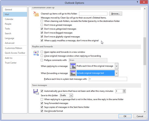 Com configurar les opcions de resposta i reenviament a Outlook 2013