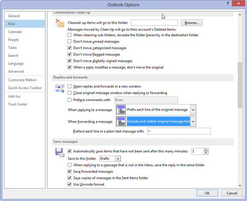 Com configurar les opcions de resposta i reenviament a Outlook 2013