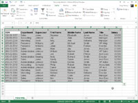 Kā kārtot datu saraksta kolonnas programmā Excel 2013