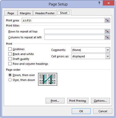 Excel 2013: Pealkirjade printimise funktsiooni kasutamine