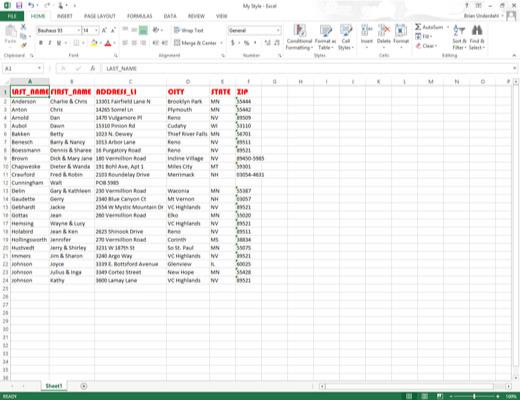 Kako spojiti prilagođene stilove u druge radne knjige programa Excel 2013