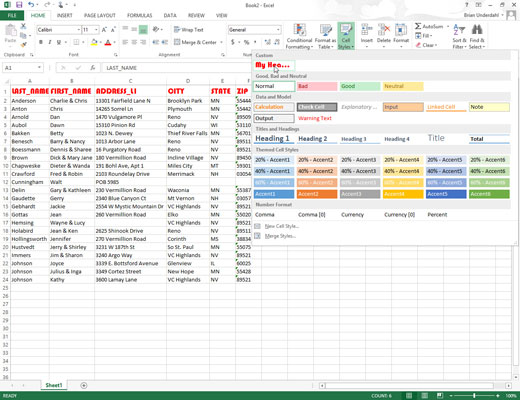 Com crear un estil de cel·la personalitzat a Excel 2013