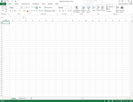 Overfør ark fra en Excel 2013-projektmappe til en anden