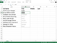 Si të përdorni Flash Fill në Excel 2013