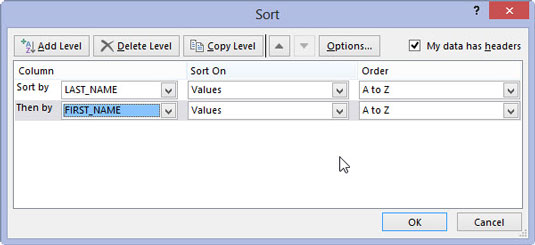 Com ordenar en diversos camps a Excel 2013