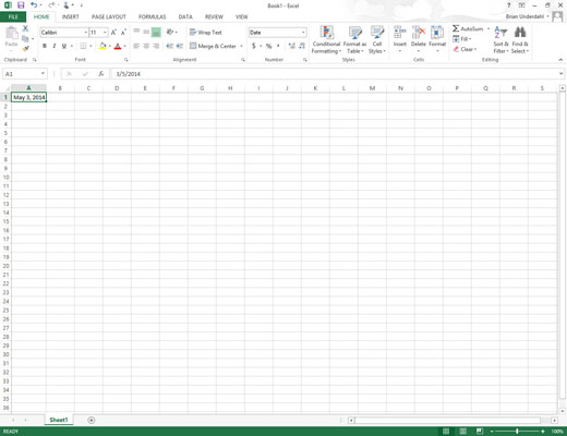 Kā iestatīt reģionālos datumus programmā Excel 2013