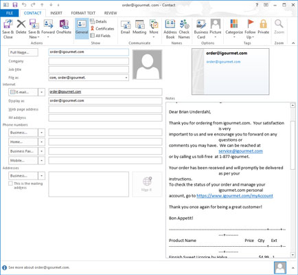 Kā pievienot kontaktpersonas programmā Outlook 2013