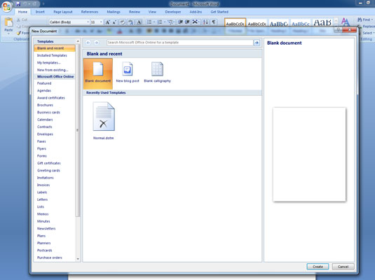 Com crear una plantilla de Word 2007 des de zero