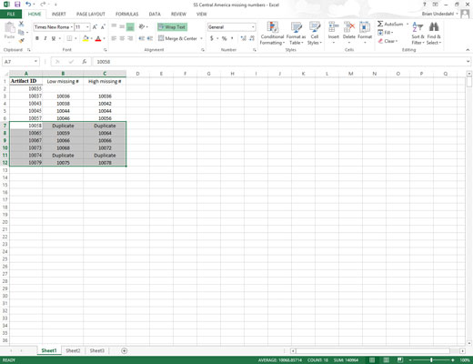 Kā vilkt un nomest programmā Excel 2013