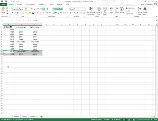 Kā izgriezt un ielīmēt programmā Excel 2013