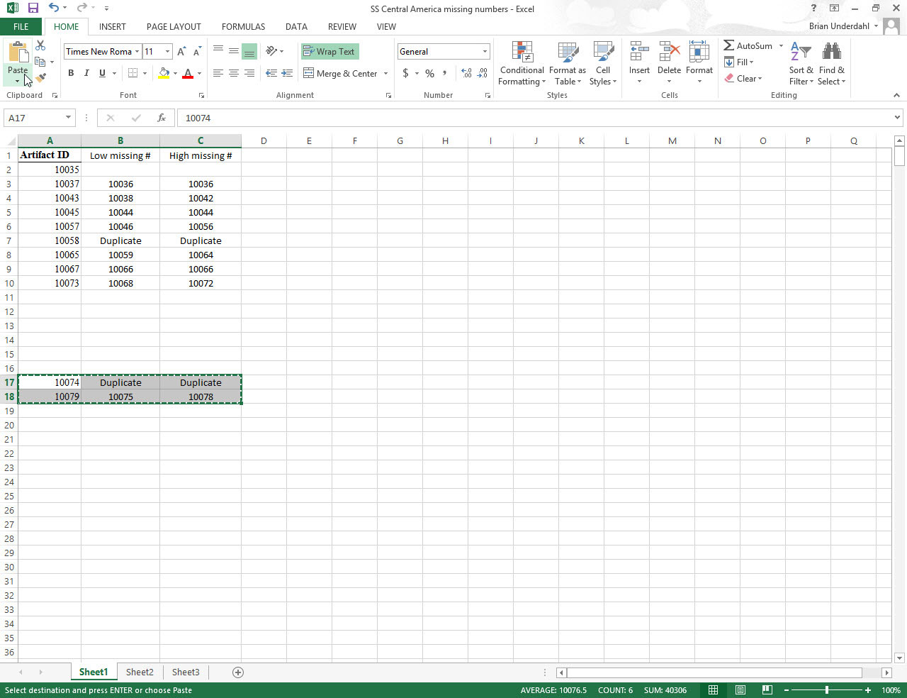 Kuinka leikata ja liittää Excel 2013:ssa