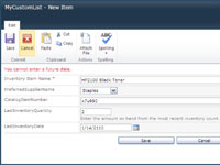 Valider dataindtastning i SharePoint 2010