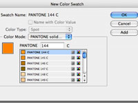 Valige InDesign CS5 Swatches paneeliga Värvid