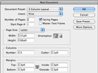 Skapa en ny InDesign CS5-publikation