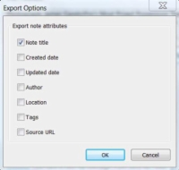 Evernote: Hogyan exportáljunk számítógépről