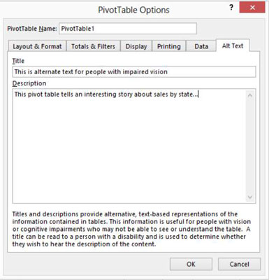 Kaip nustatyti „Pivot Table“ parinktis programoje „Excel“.