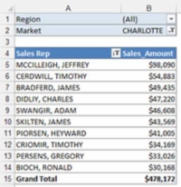 Utilitzeu taules dinàmiques d'Excel per obtenir vistes superior i inferior