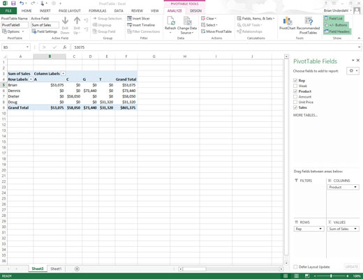 Laskettujen kenttien lisääminen pivot-taulukoihin Excel 2013:ssa