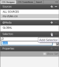 Как да дефинирате стилове със селектора на етикети в Dreamweaver