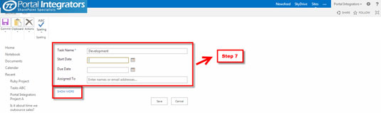 Kako stvoriti popise zadataka s prikazom gantograma u sustavu SharePoint 2013