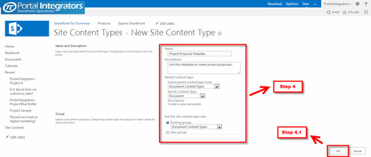 Dodajte Word predložak kao vrstu sadržaja u SharePoint 2013