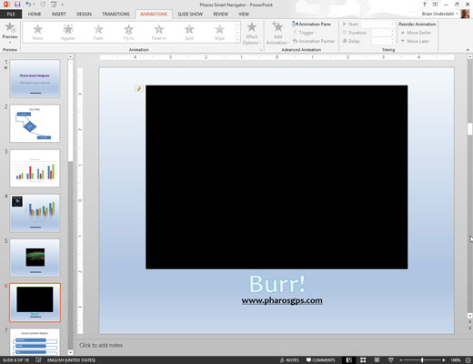 Hvordan legge til et bokmerke til en video i PowerPoint 2013