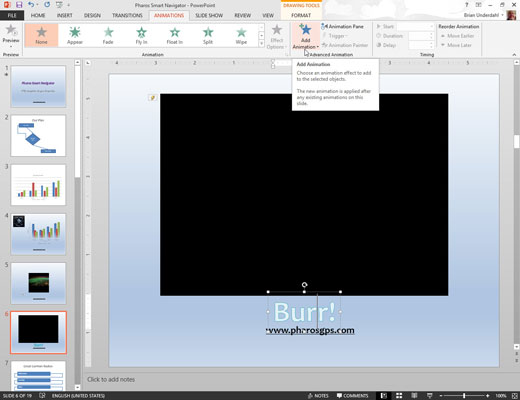 Hvordan legge til et bokmerke til en video i PowerPoint 2013