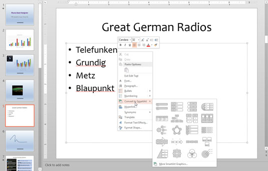 Kā izveidot SmartArt diagrammu programmā PowerPoint 2013