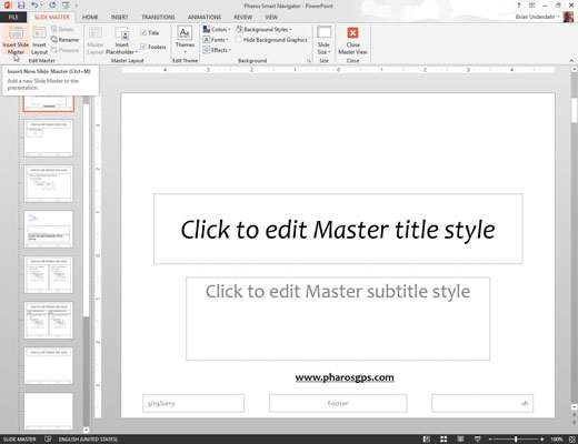 Πώς να δημιουργήσετε ένα νέο Slide Master στο PowerPoint 2013