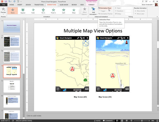 Animációs effektus hozzáadása egy PowerPoint 2013 diához