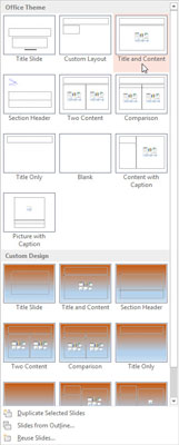 Új PowerPoint 2013 dia hozzáadása diagrammal