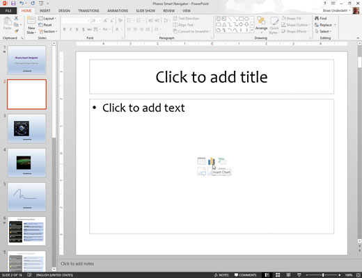 Як додати новий слайд PowerPoint 2013 з діаграмою