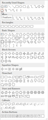 Com dibuixar polígons o formes de forma lliure a PowerPoint 2013