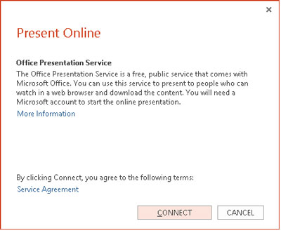 PowerPoint 2013 prezentáció online megjelenítése