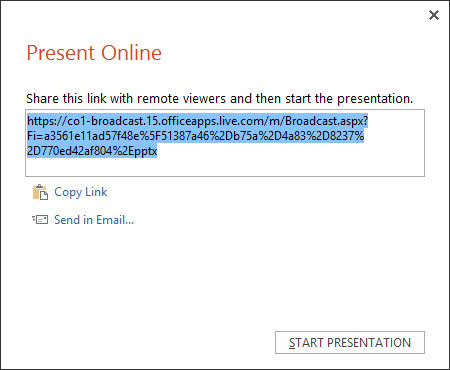 PowerPoint 2013 prezentáció online megjelenítése