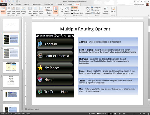 Tabeldusmärkide ja taande määramine PowerPoint 2013 esitlustes