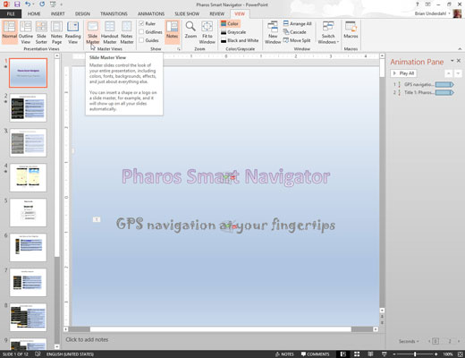 Com modificar la diapositiva mestra a PowerPoint 2013