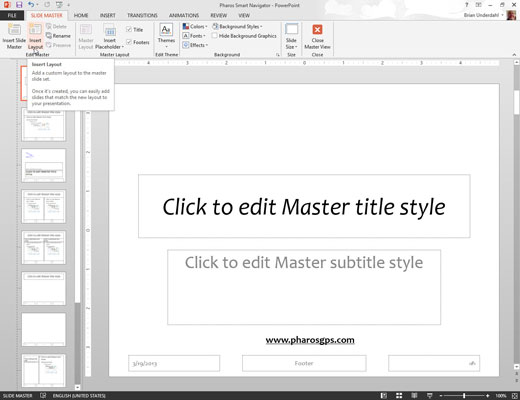 Sådan tilføjes nye layouts i PowerPoint 2013